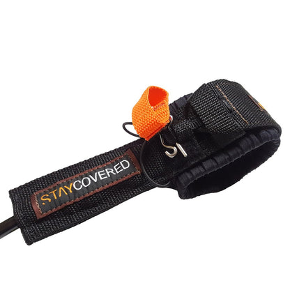 Stay Covered XXXL .400 (10mm) Hand Tied Big Wave Surf Leash w/ Quick Release