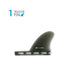 True Ames 2.5" Trailer Single Fin - Smoke