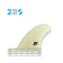 True Ames 3.25" Sidebite Fins - Clear