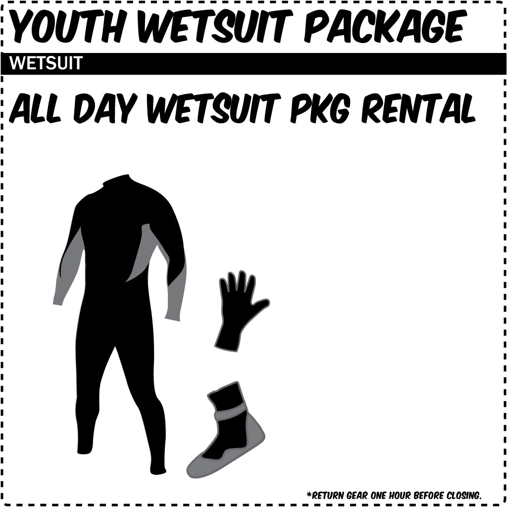 Youth Wetsuit Rental Package - Seaside Surf Shop 